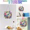 Diamond Painting Kits Hanging Pendant, Special Shaped Crystal DIY Flowers Dragonfly Diamond Art Hanging Sign Double-Sided Pattern Window Pendant Ornament for Home Decoration and Gift
